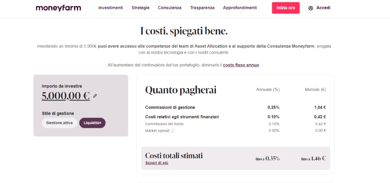 Costi Liquidità Più