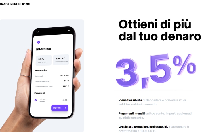 Conto deposito Trade Republic Italia