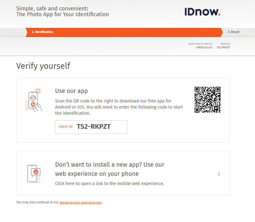 richiesta carta tf bank idnow