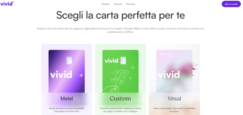 Carte Vivid Money