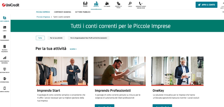 Conti business UniCredit