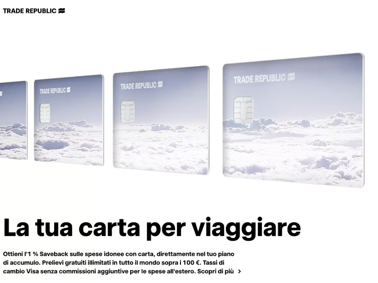 Carta Trade Republic nuova