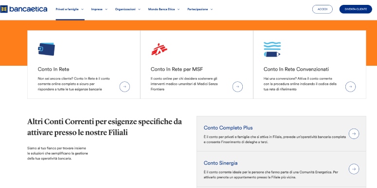 Conti per privati