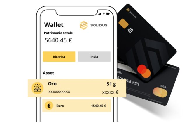 Solidus app oro con carte
