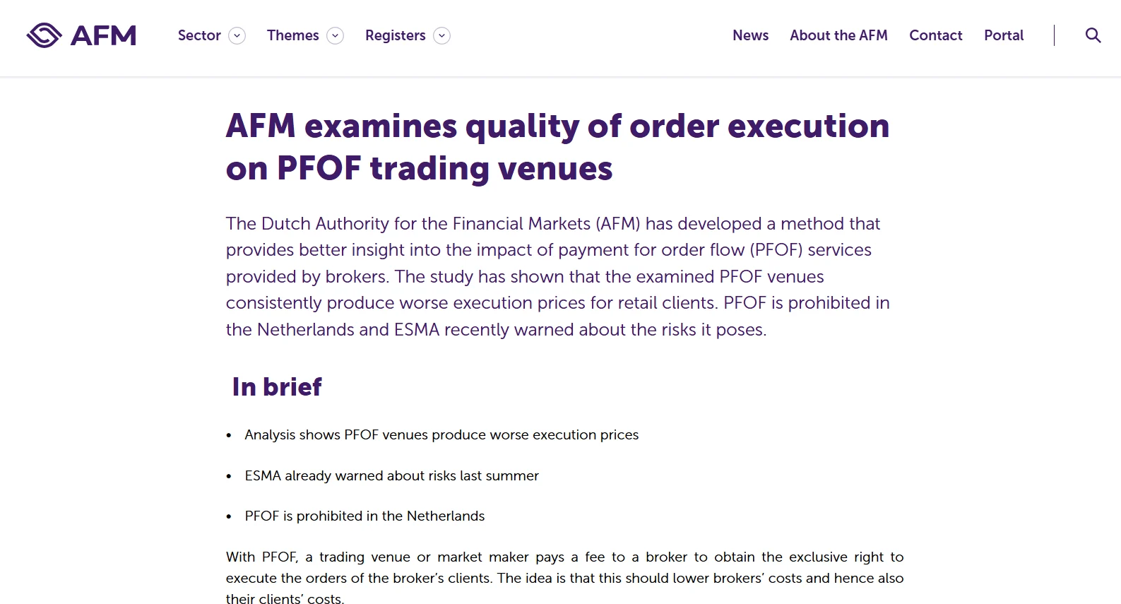 pfof afm