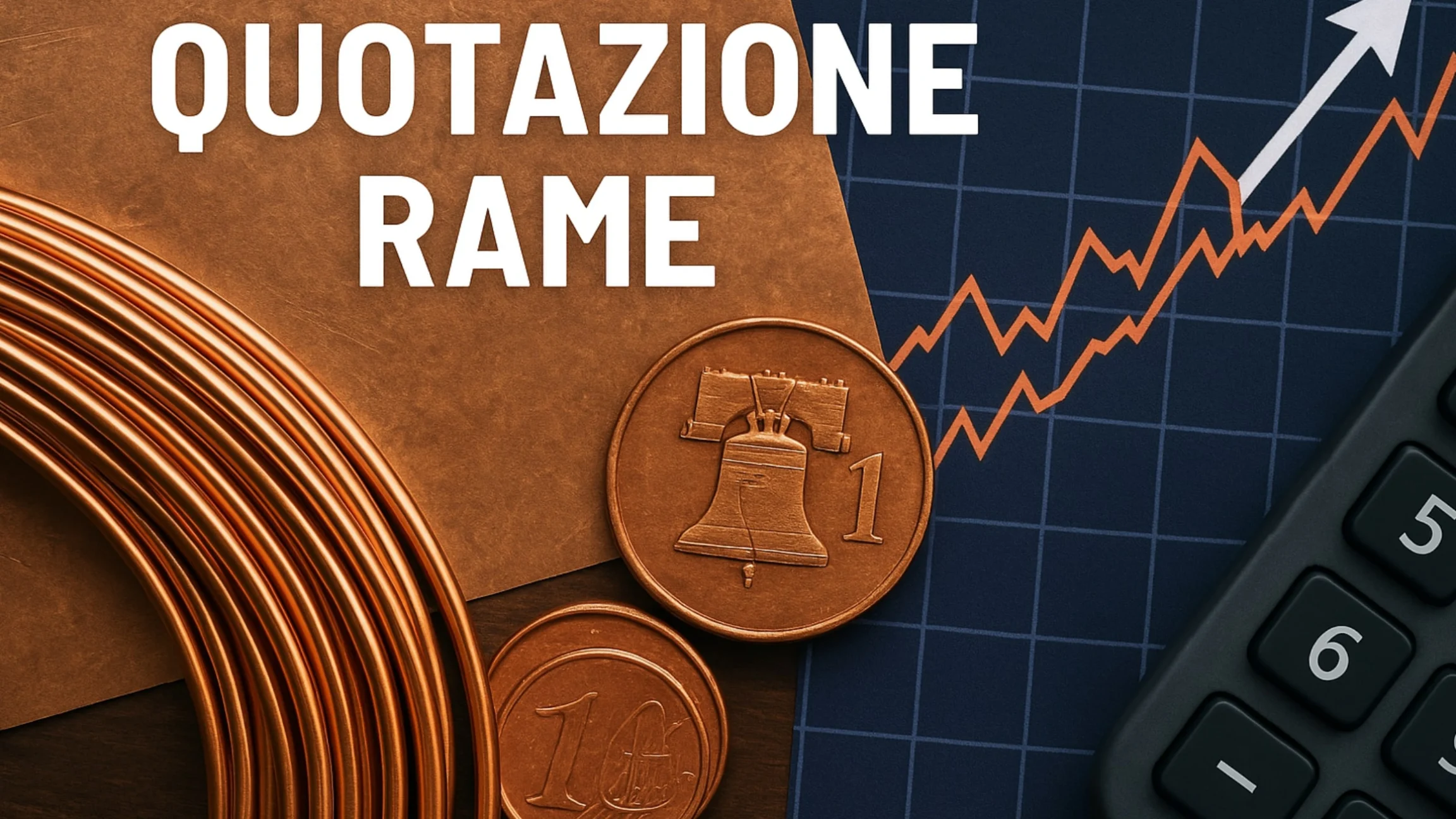 Quotazione Rame oggi: grafico e prezzo aggiornato al Kg
