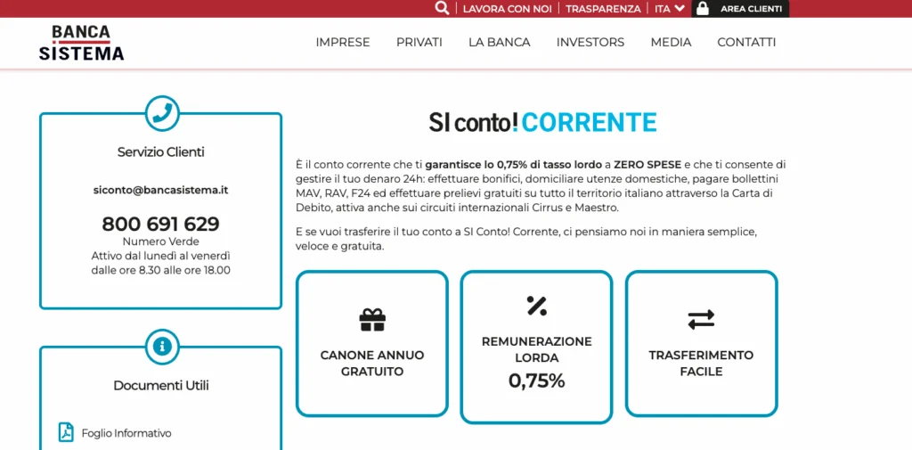 Si Conto! Corrente