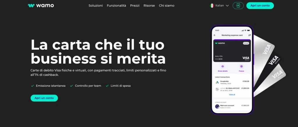 Carte virtuali Wamo