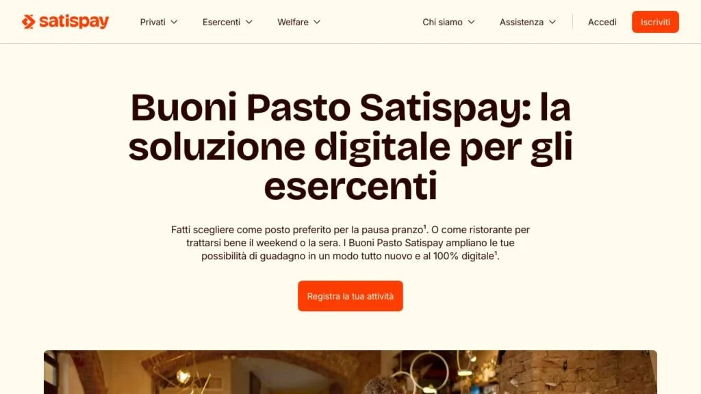 Satispay buoni pasto
