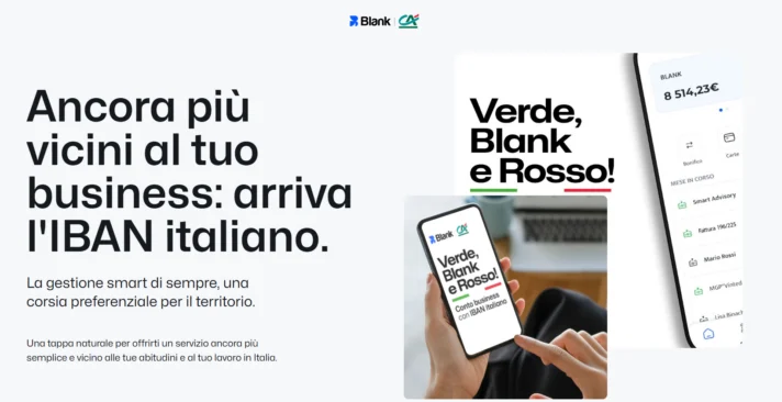 blank iban italiano