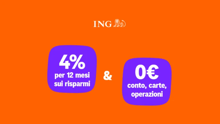 ing promo conto arancio 4%
