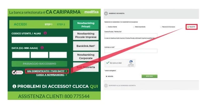Reset pin dispoistivo