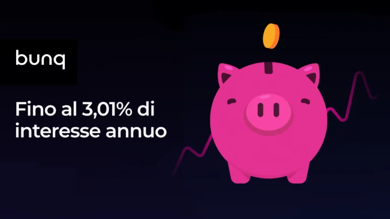 bunq conto deposito interesse bonus