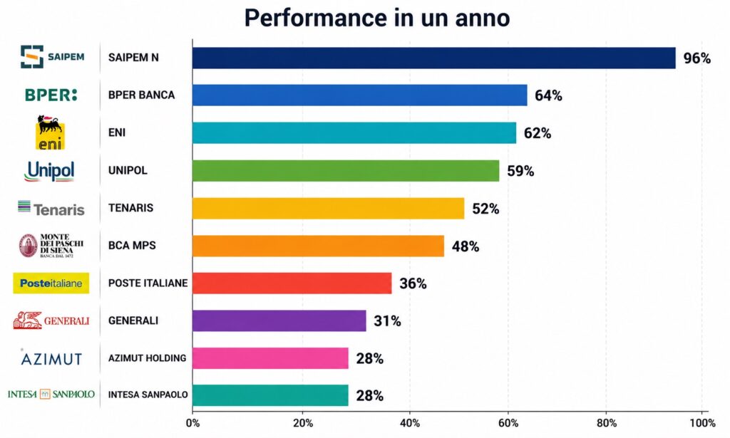 Performance 12 mesi azioni italiane