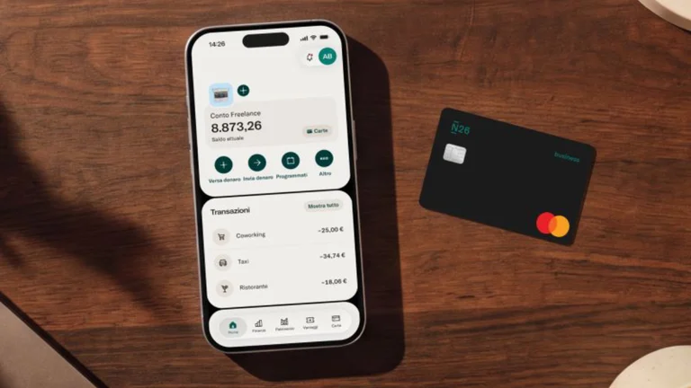 n26 conto corrente freelance