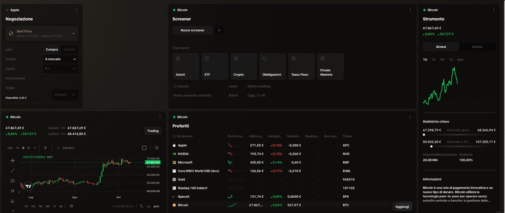 Piattaforma desktop Trade Republic